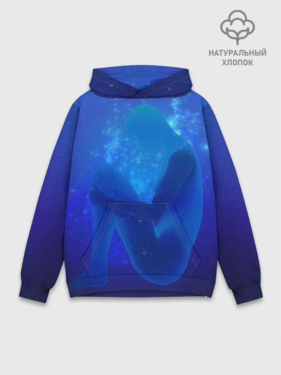 Худи мужской база хлопок / Human Genesis