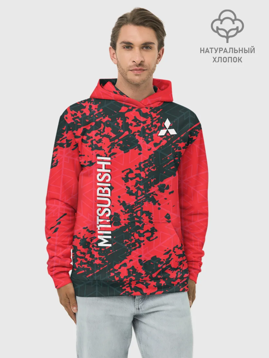 Худи мужской база хлопок / Mitsubishi