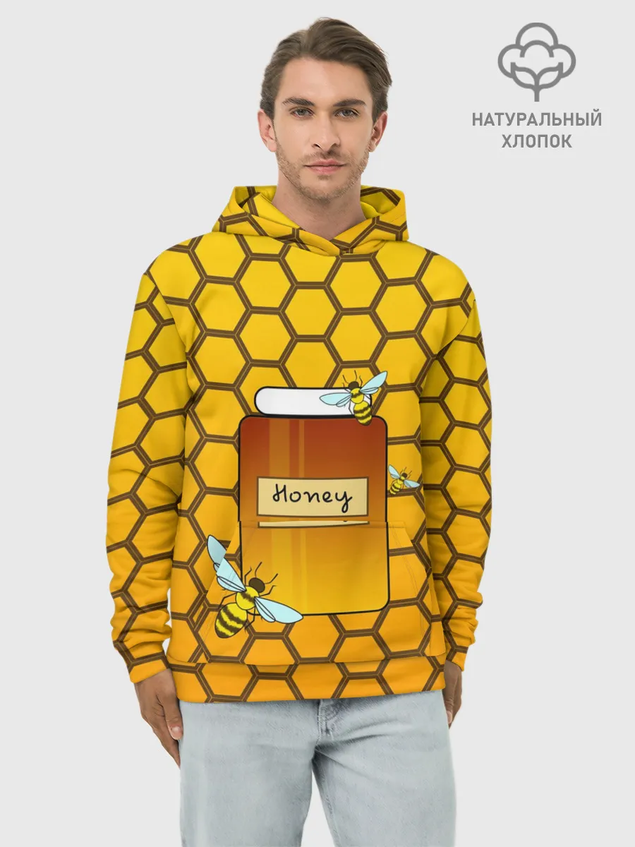 Худи мужской база хлопок / Сладкий мёд
