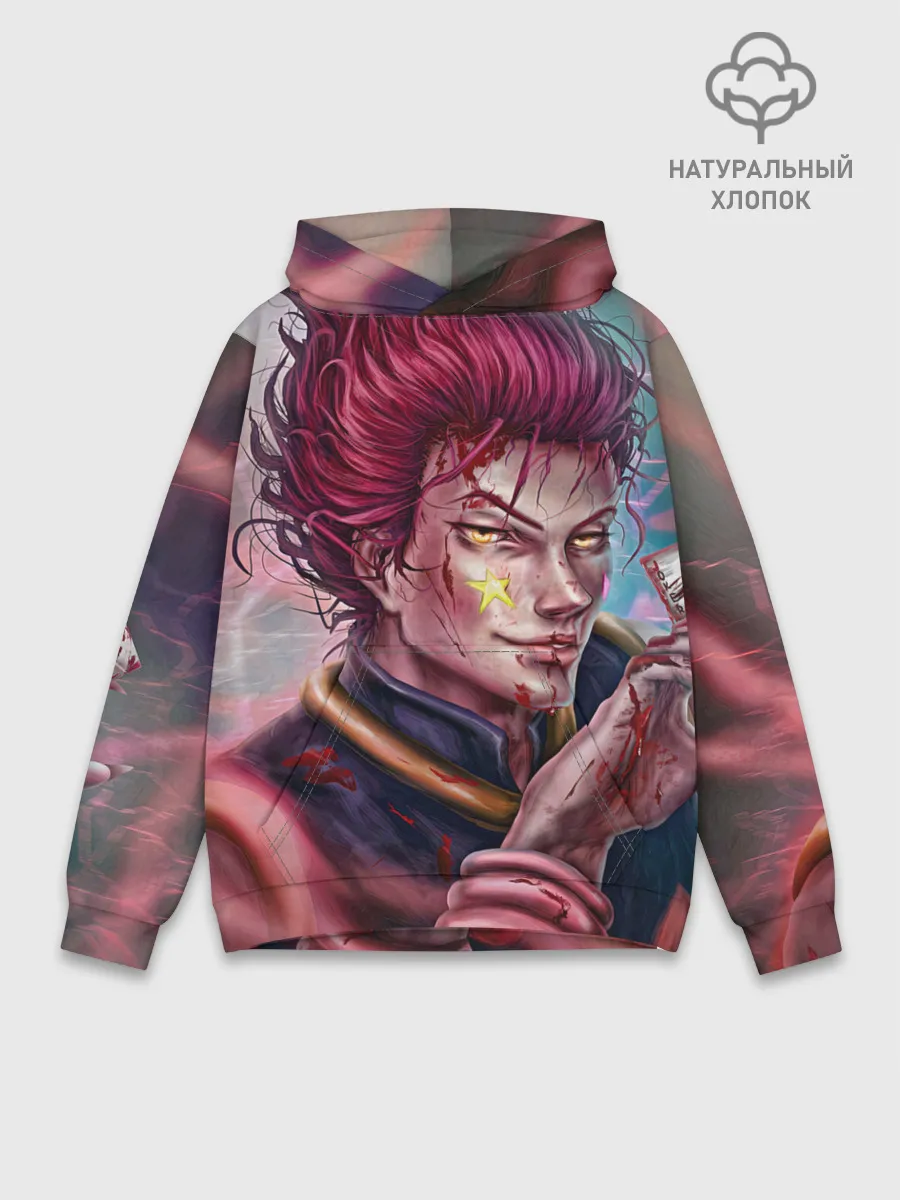 Худи мужской база хлопок / Хисока Мороу реалистичный арт