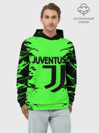 Худи мужской база хлопок / JUVENTUS