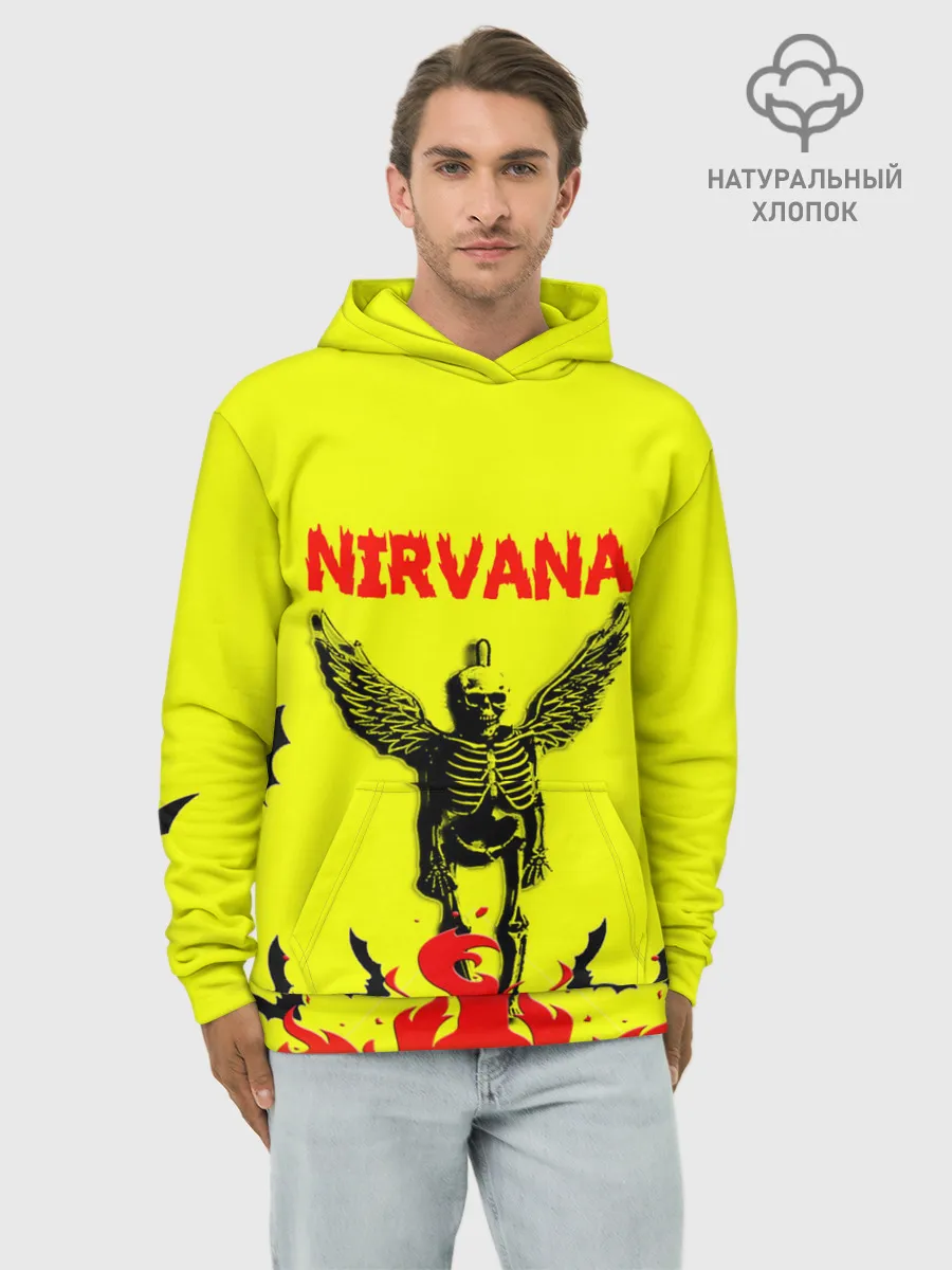 Худи мужской база хлопок / NIRVANA