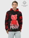 Худи мужской база хлопок / ROBLOX PIGGY - СВИНКА ПИГГИ