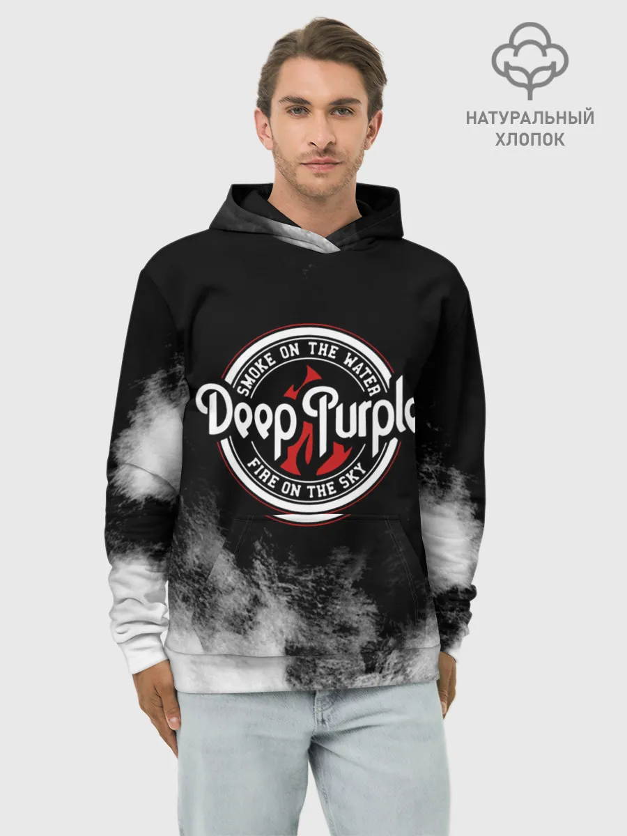 Худи мужской база хлопок / Deep Purple
