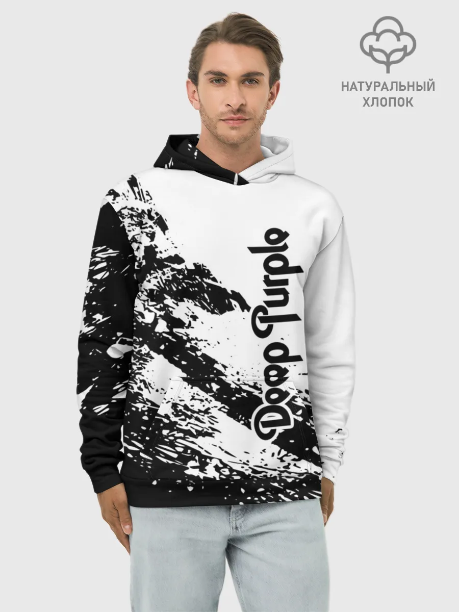 Худи мужской база хлопок / Deep Purple
