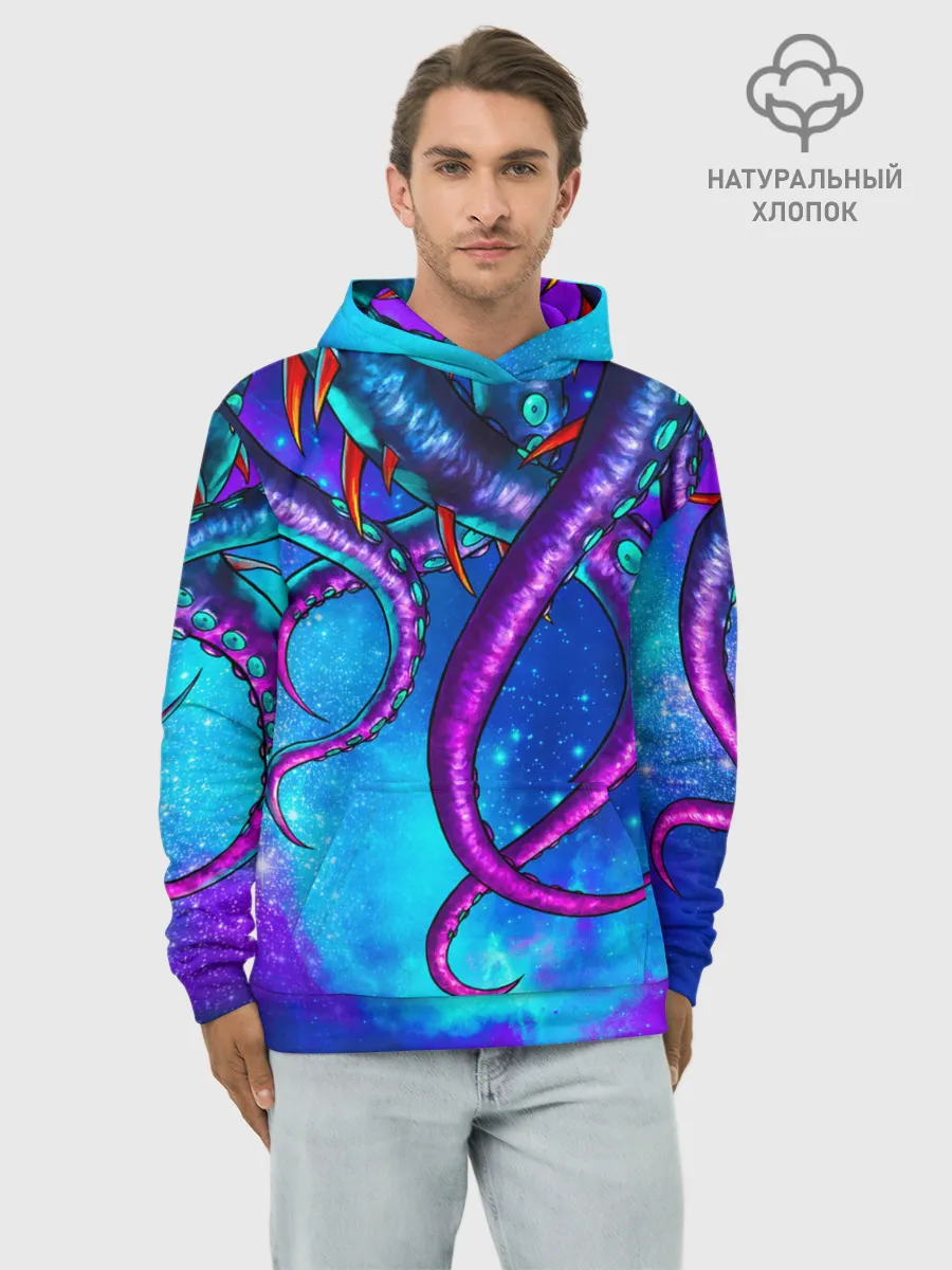 Худи мужской база хлопок / Щупальца