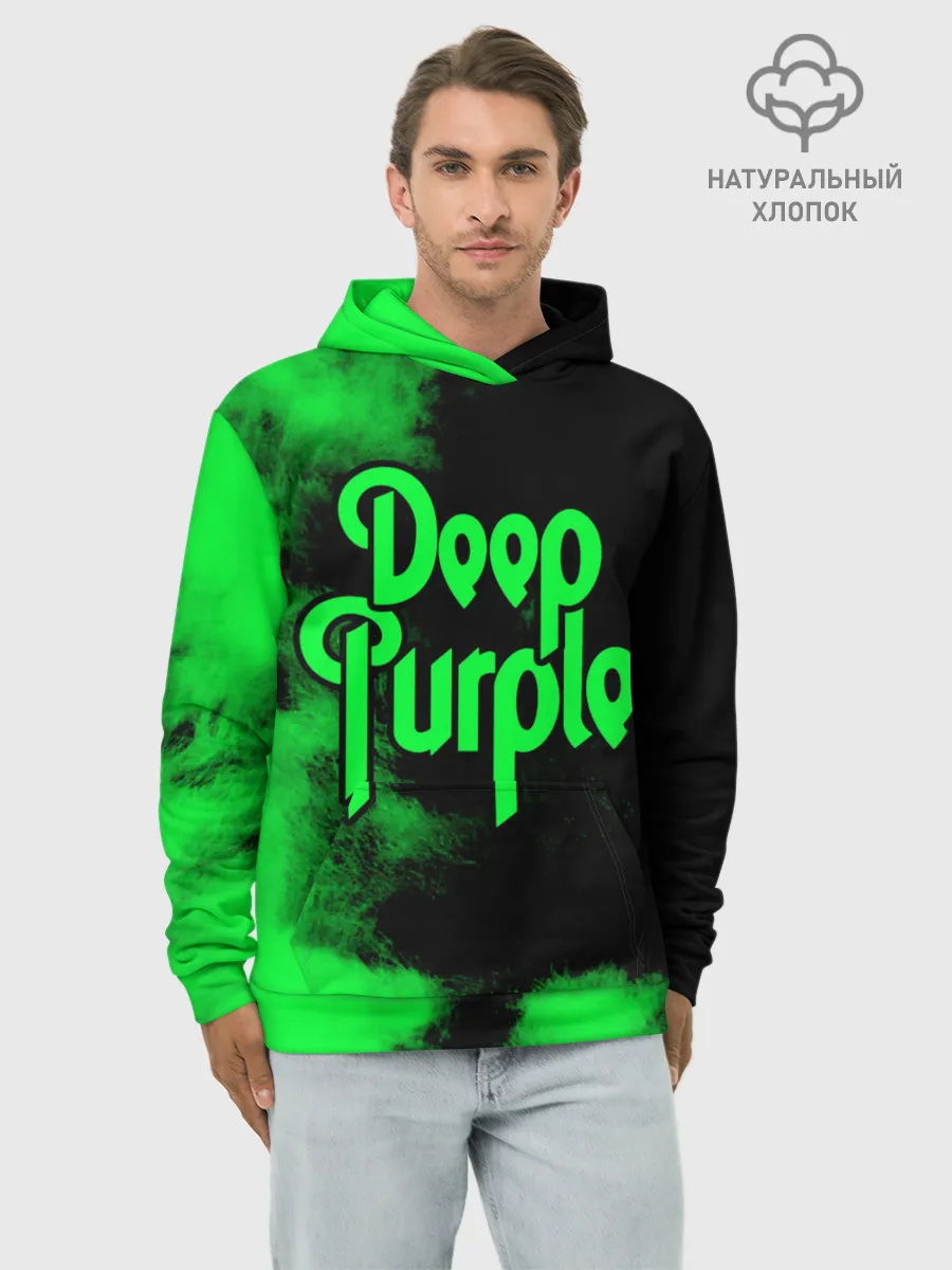 Худи мужской база хлопок / Deep Purple