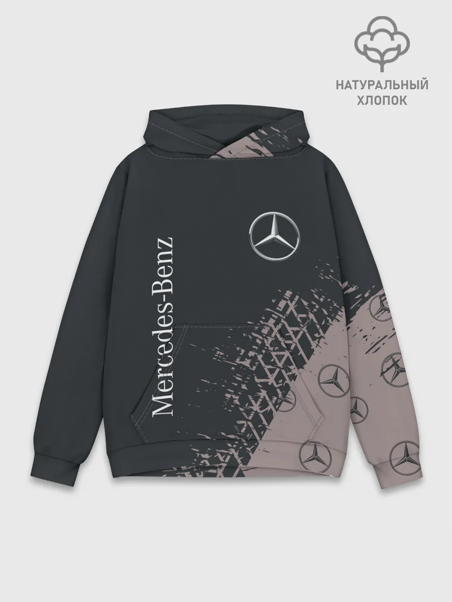 Худи мужской база хлопок / MERCEDES / МЕРСЕДЕС