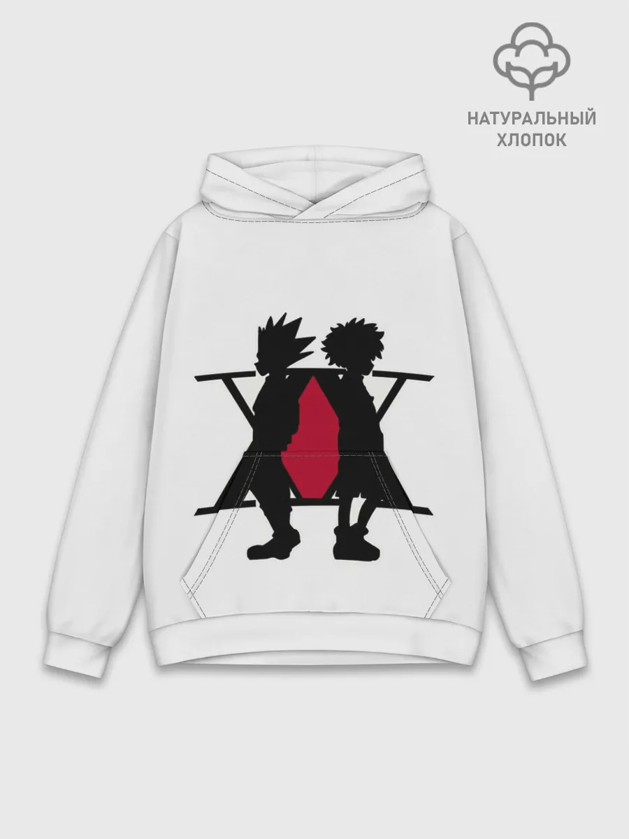 Худи мужской база хлопок / XX Гон Фрикс и Киллуа Золдик