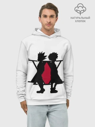 Худи мужской база хлопок / XX Гон Фрикс и Киллуа Золдик
