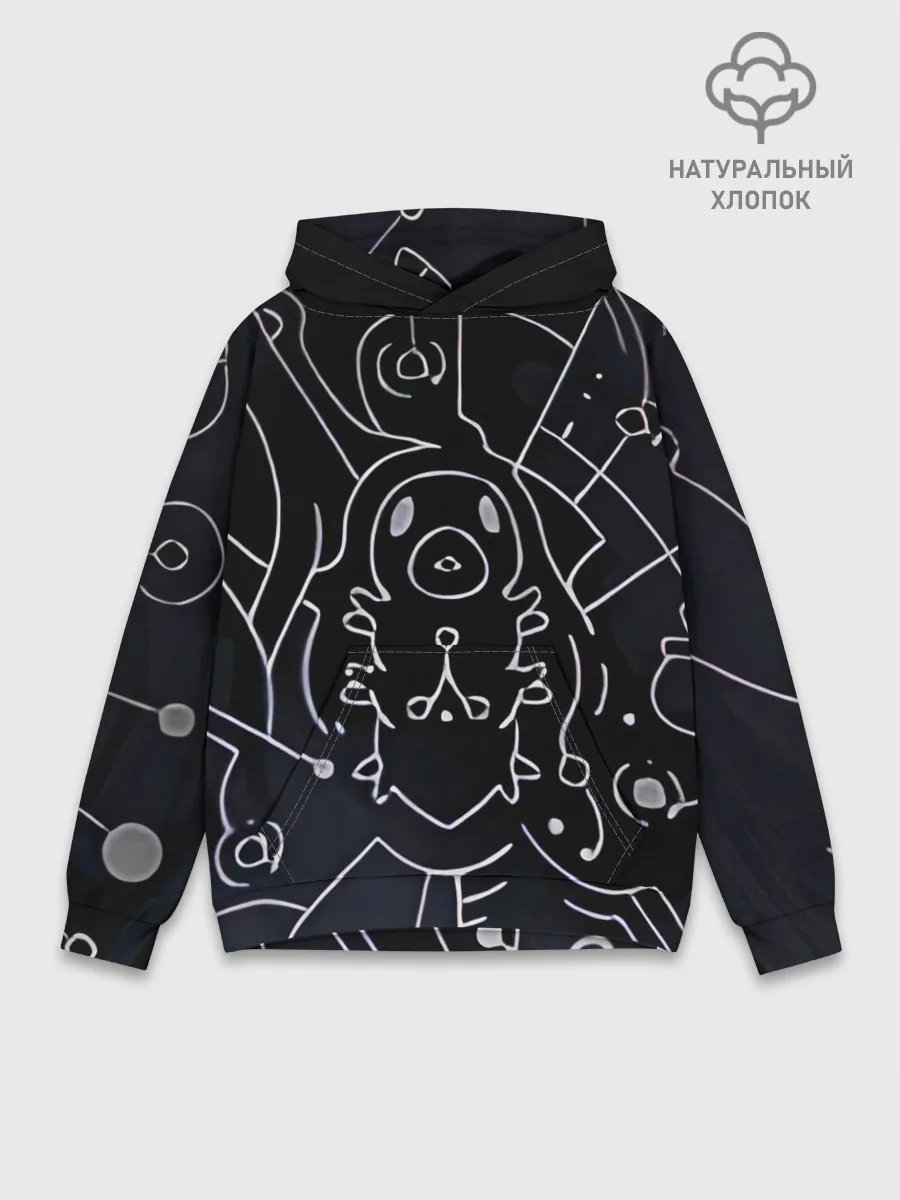 Худи мужской база хлопок / Гусеничка из Hollow Knight