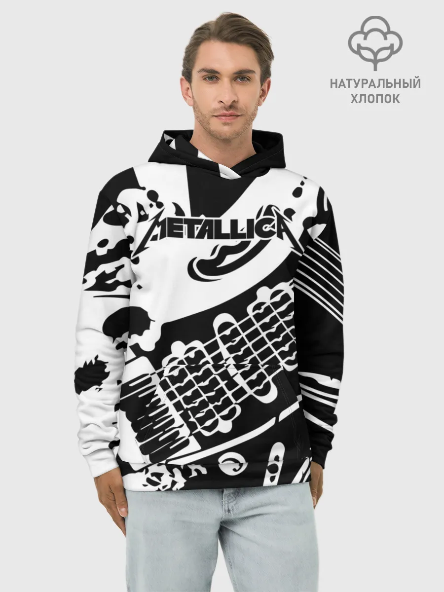 Худи мужской база хлопок / Metallica