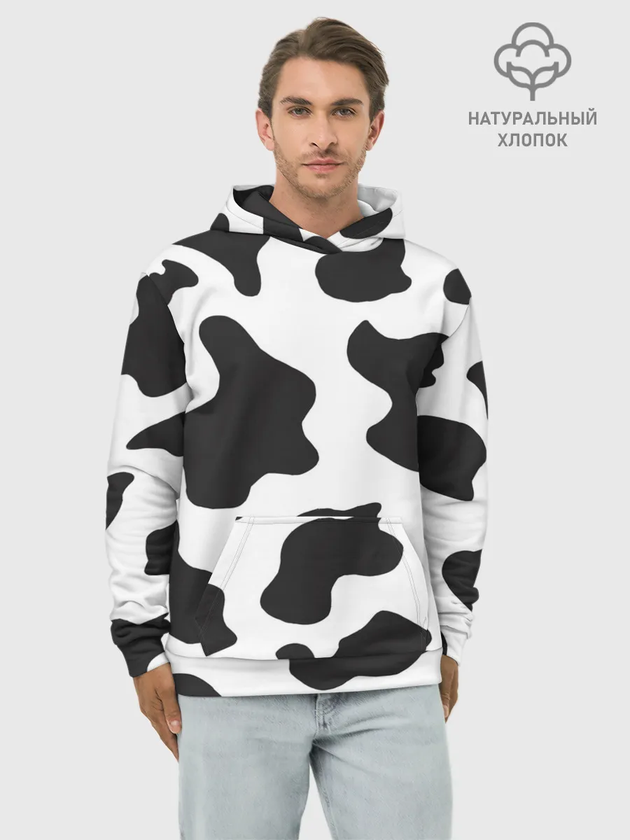 Худи мужской база хлопок / COW PRINT