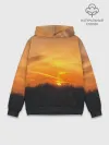Худи мужской база хлопок / Закат