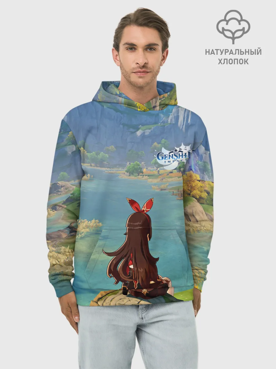 Худи мужской база хлопок / Genshin Impact
