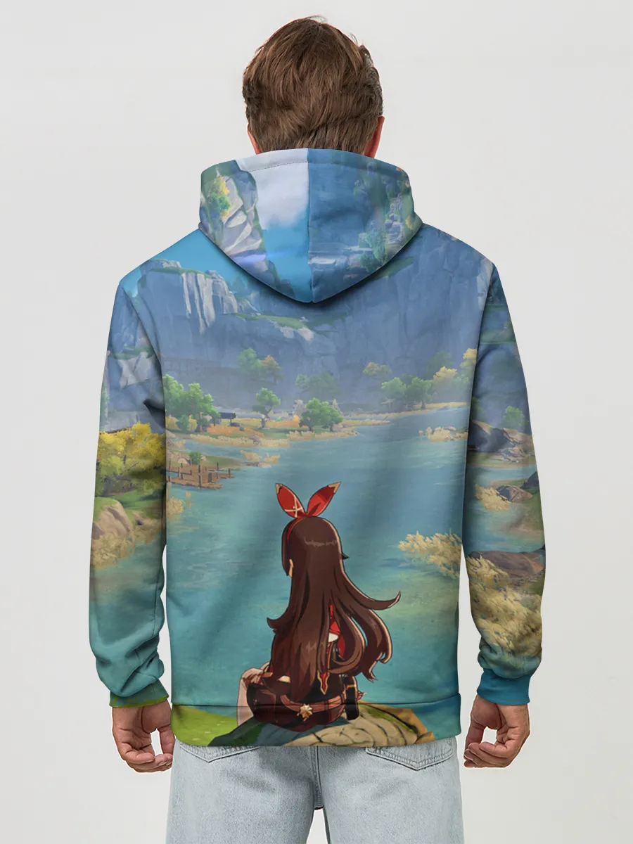 Худи мужской база хлопок / Genshin Impact