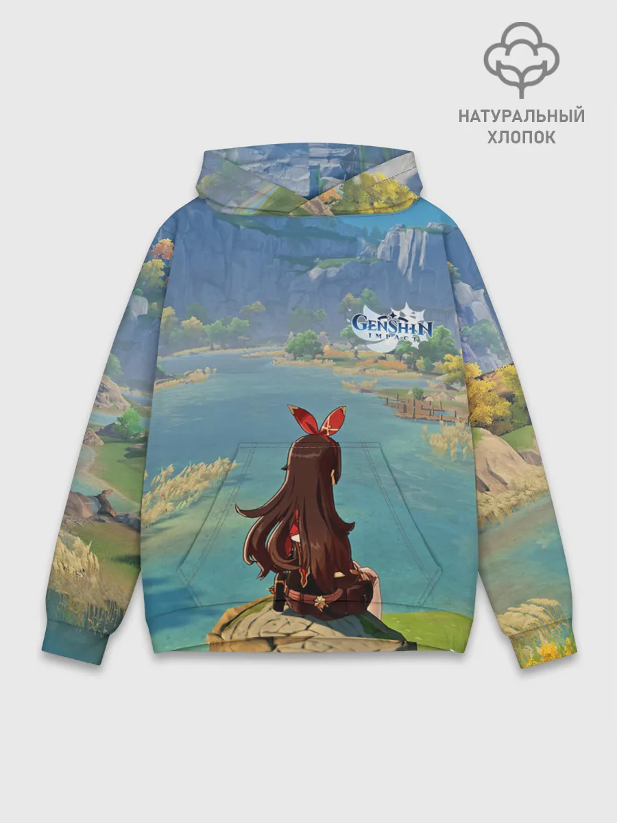 Худи мужской база хлопок / Genshin Impact