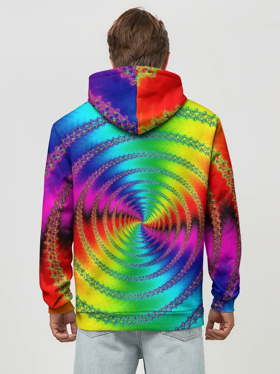 Худи мужской база хлопок / Цветной гипноз