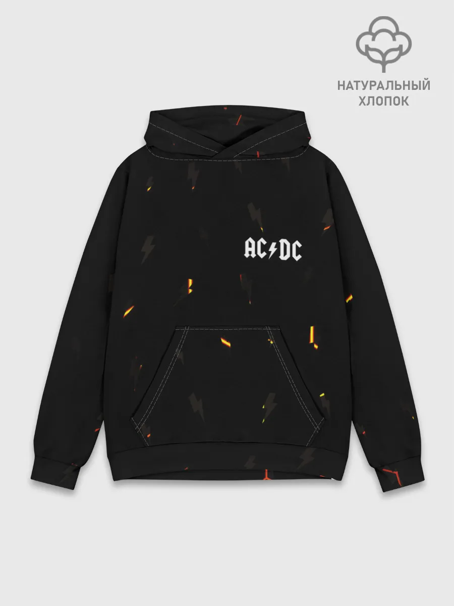 Худи мужской база хлопок / AC DС