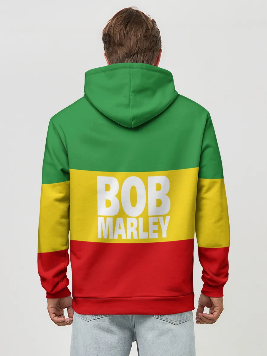 Худи мужской база хлопок / Bob Marley