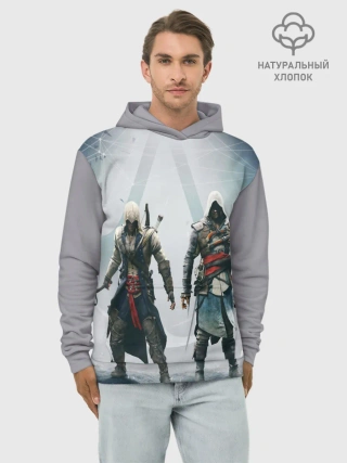 Худи мужской база хлопок / ASSASSINS CREED