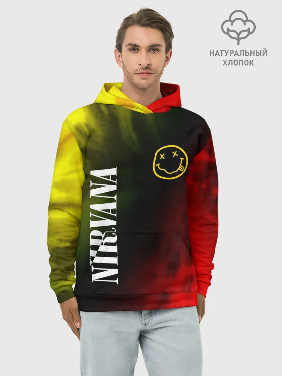 Худи мужской база хлопок / NIRVANA / НИРВАНА