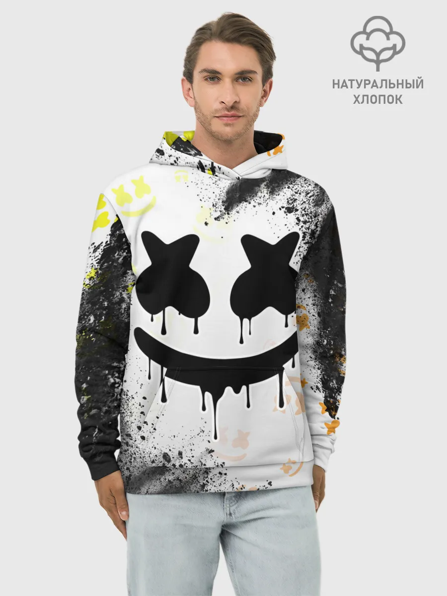 Худи мужской база хлопок / MARSHMELLO / МАРШМЕЛЛОУ