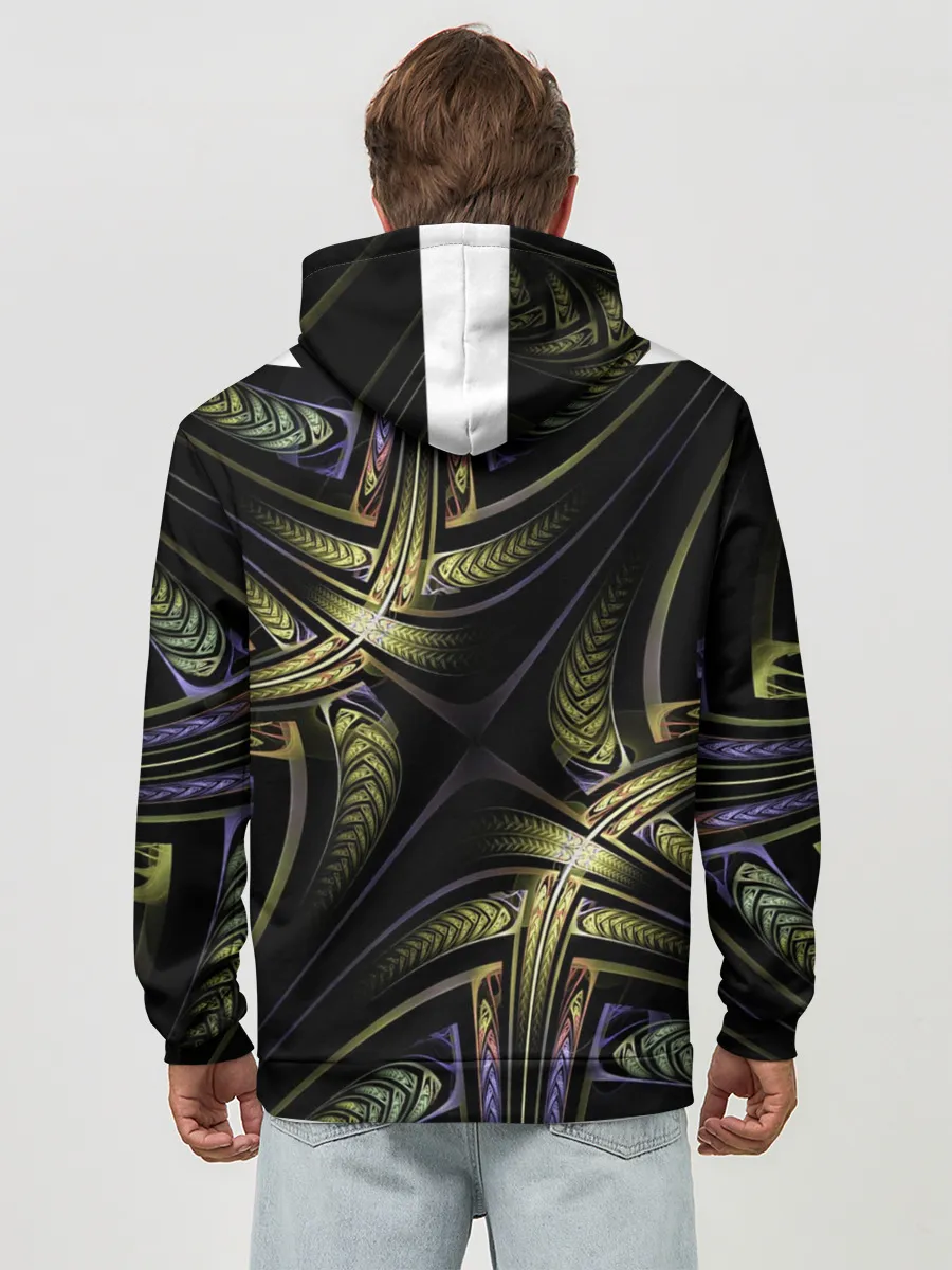 Худи мужской база хлопок / Абстракция