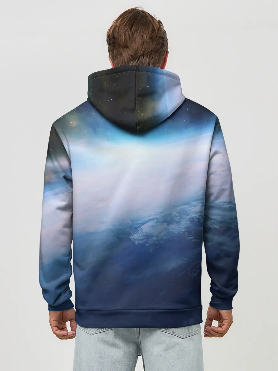 Худи мужской база хлопок / Планета Земля