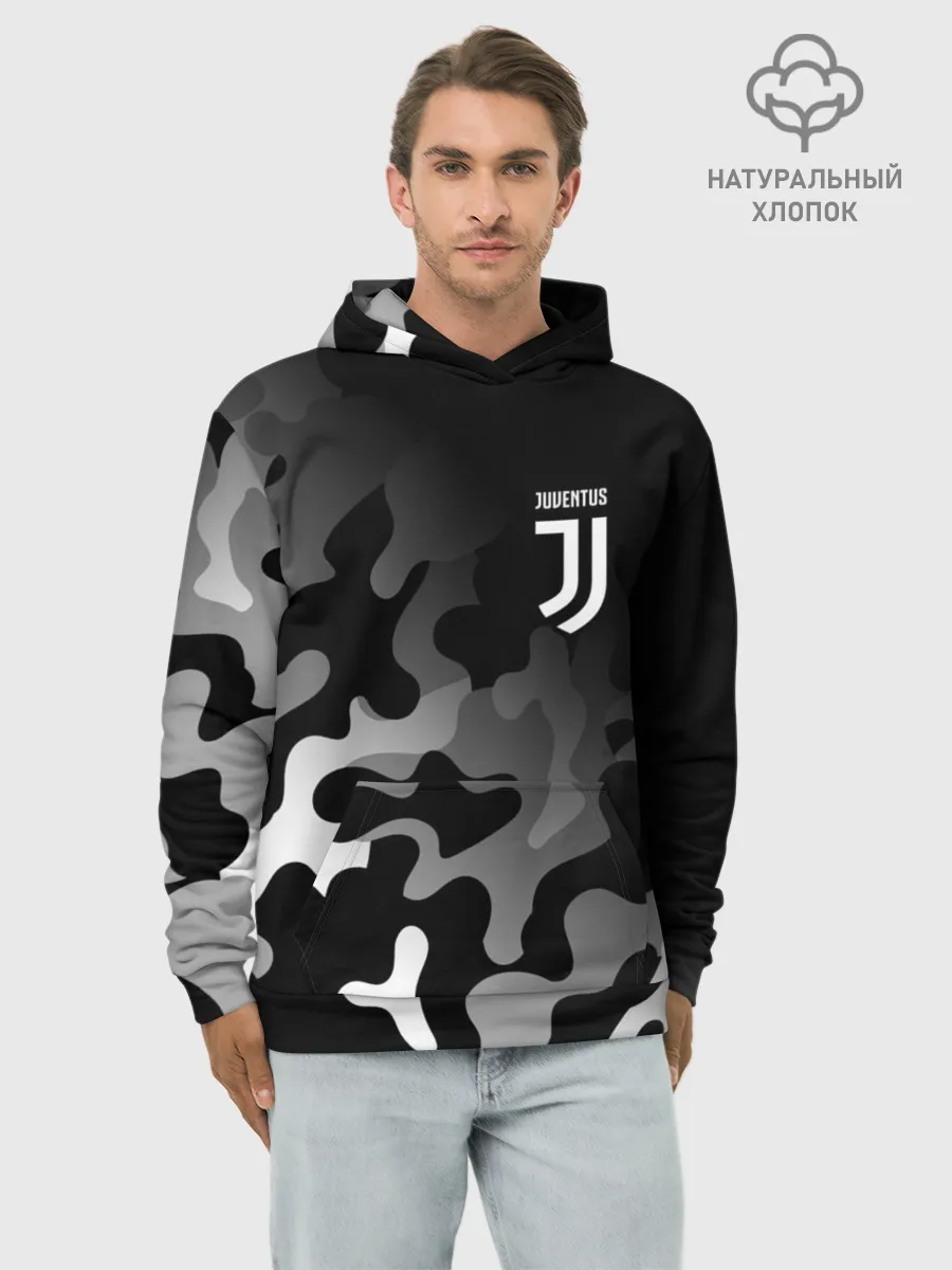 Худи мужской база хлопок / JUVENTUS / ЮВЕНТУС