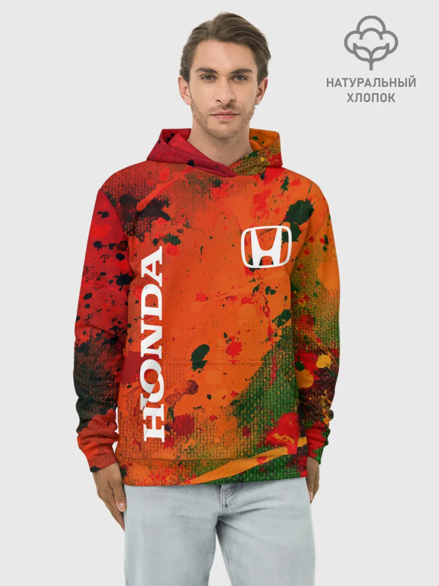 Худи мужской база хлопок / HONDA / ХОНДА