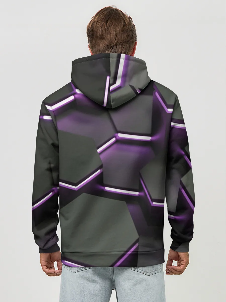 Худи мужской база хлопок / Neon light