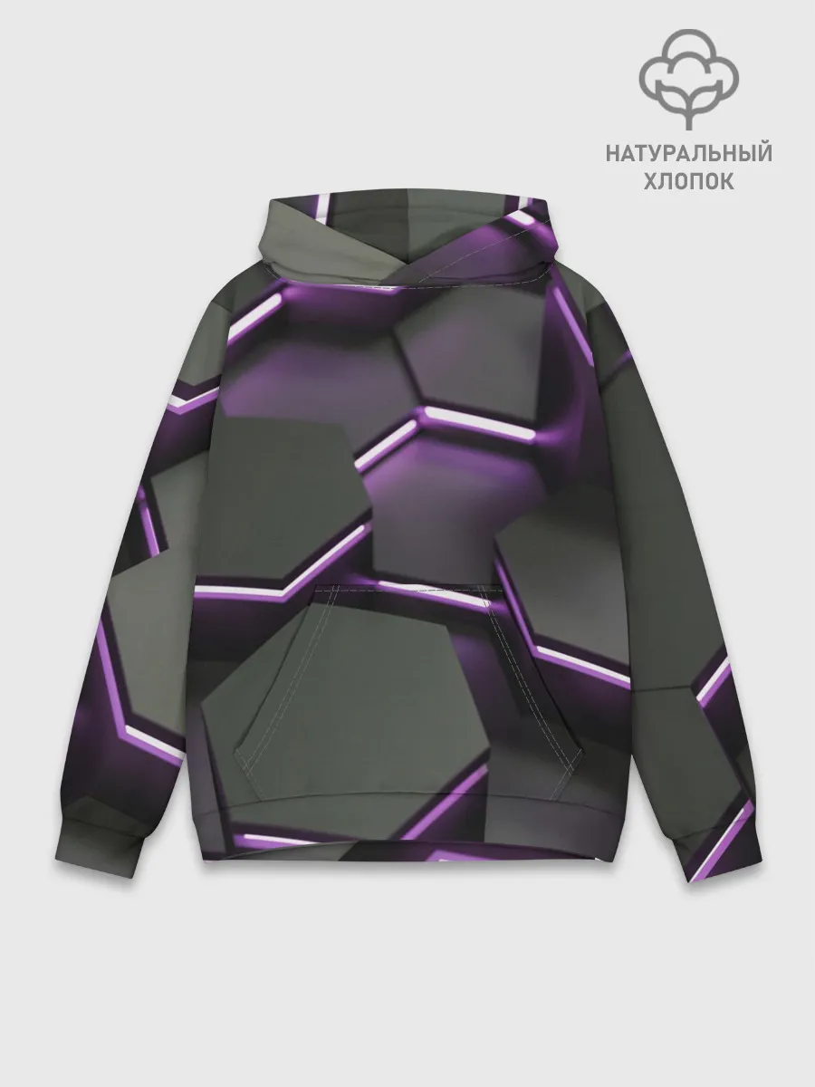 Худи мужской база хлопок / Neon light