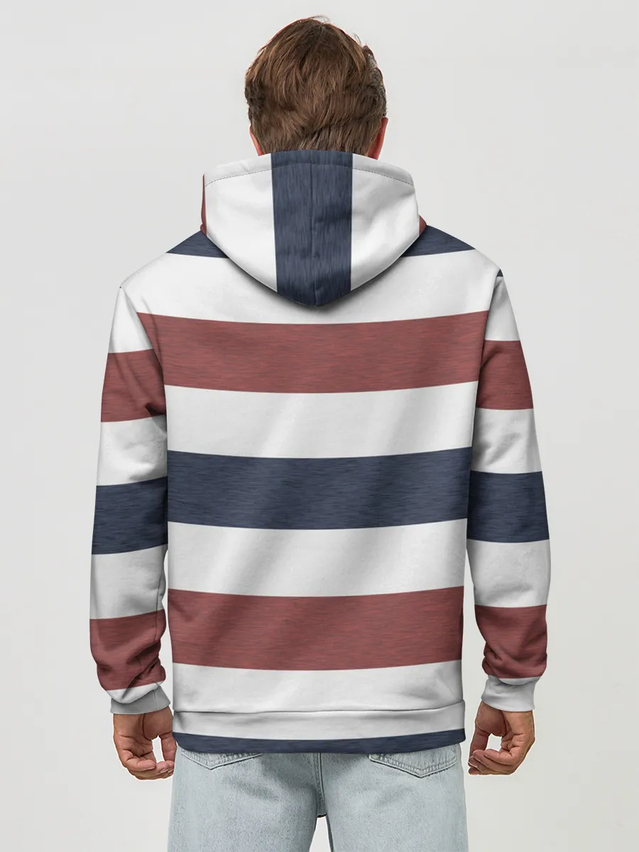 Худи мужской база хлопок / Полоски