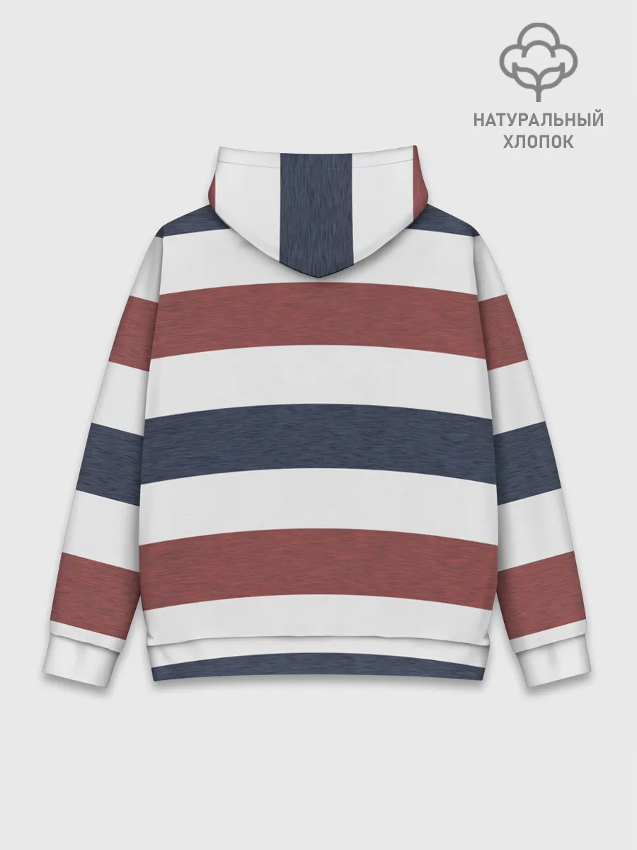 Худи мужской база хлопок / Полоски