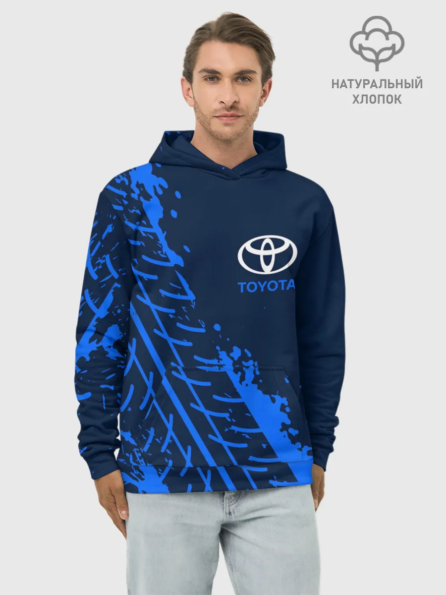 Худи мужской база хлопок / TOYOTA / ТОЙОТА