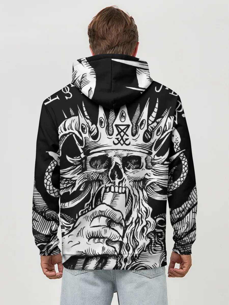 Худи мужской база хлопок / Монстр