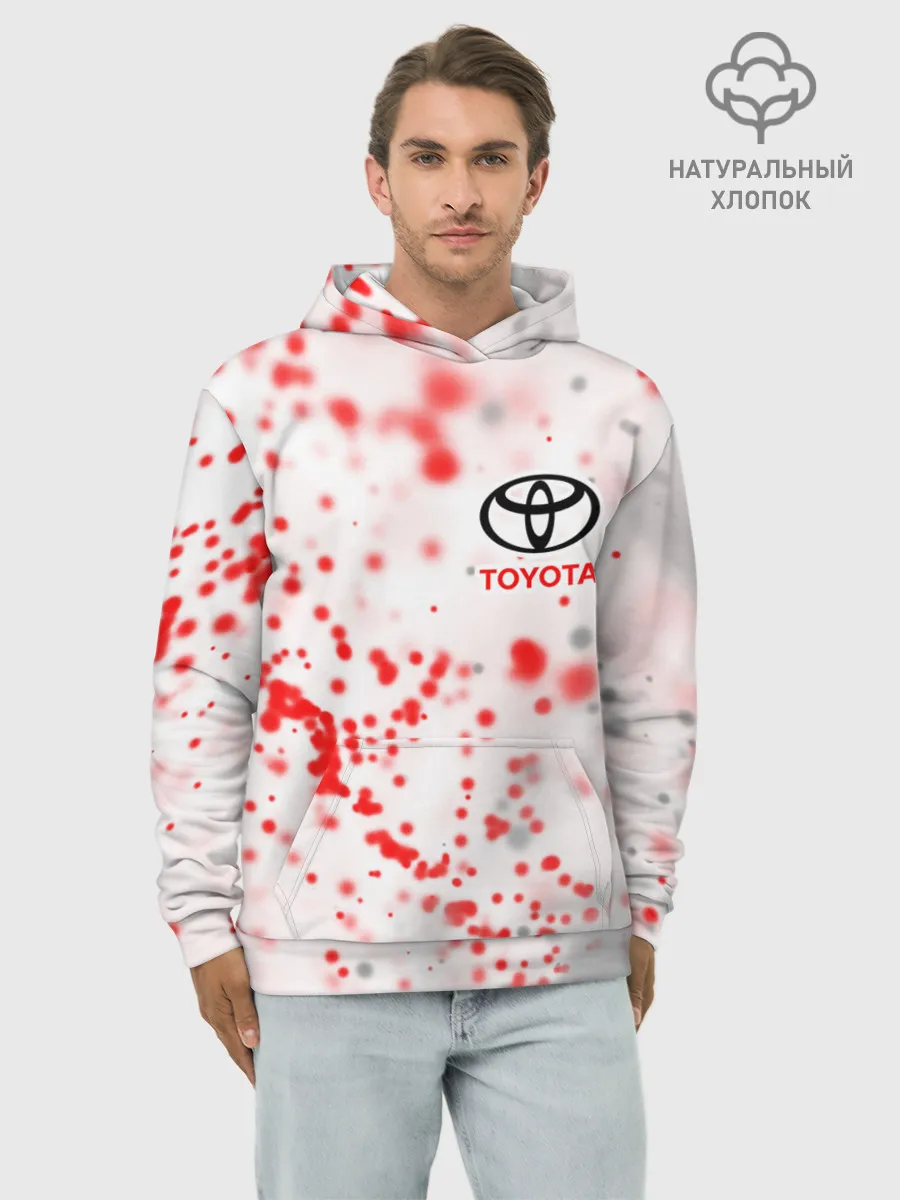 Худи мужской база хлопок / TOYOTA / ТОЙОТА