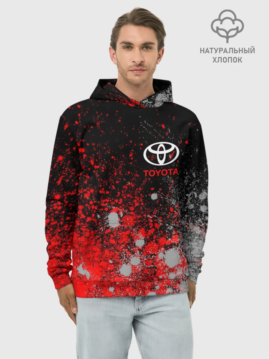 Худи мужской база хлопок / TOYOTA / ТОЙОТА