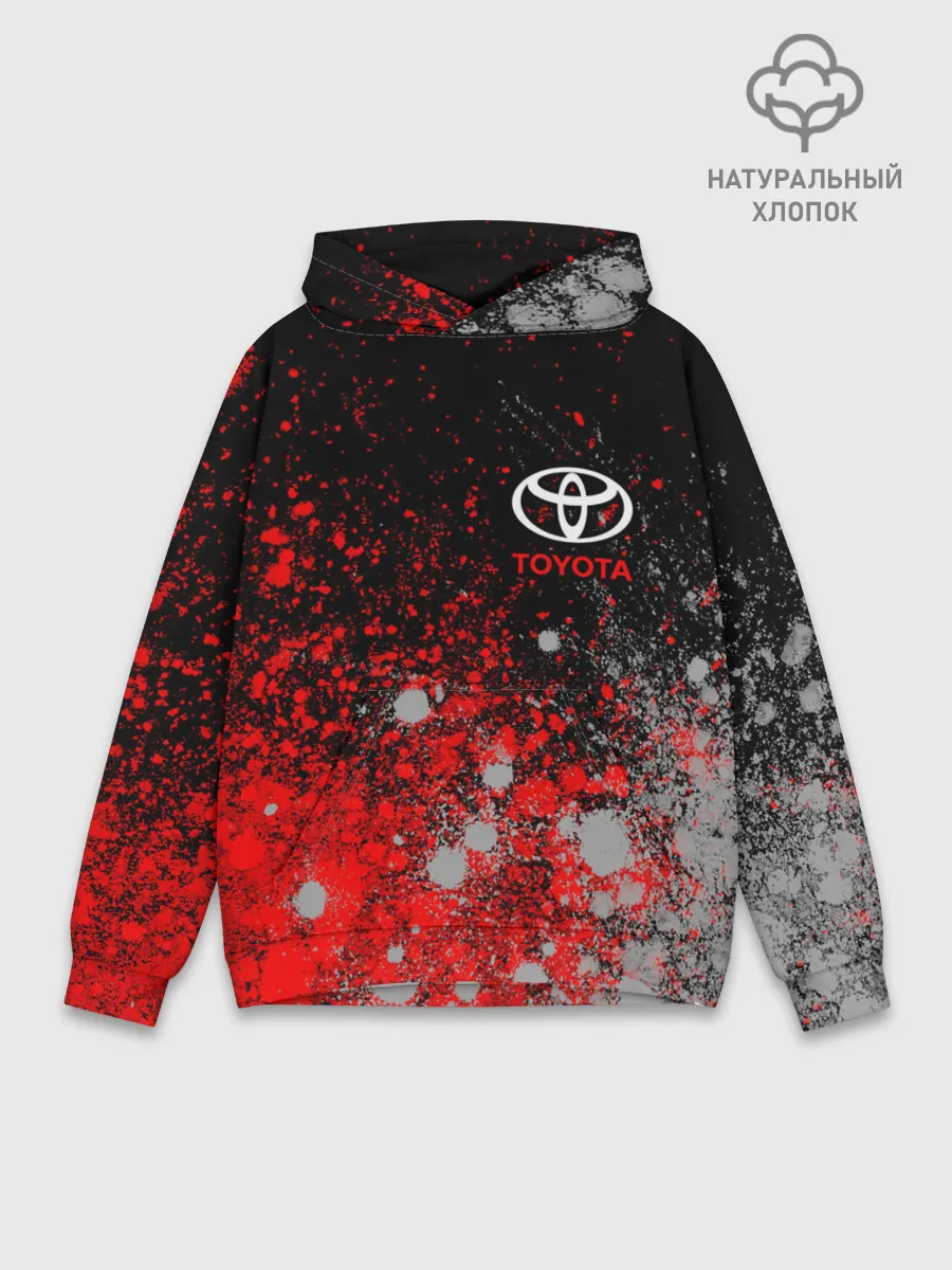 Худи мужской база хлопок / TOYOTA / ТОЙОТА