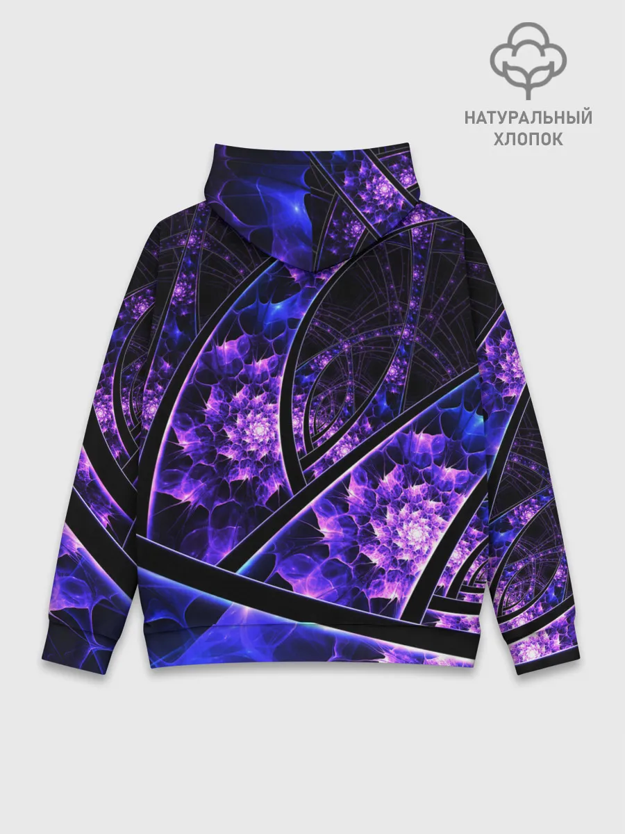 Худи мужской база хлопок / Фрактал линии