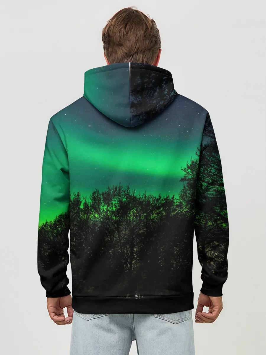 Худи мужской база хлопок / Северное сияние