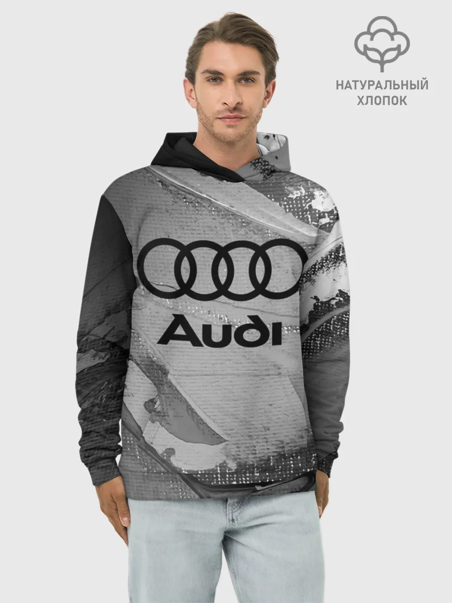 Худи мужской база хлопок / AUDI / АУДИ
