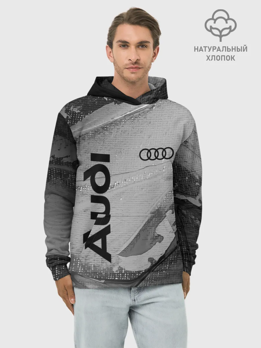 Худи мужской база хлопок / AUDI / АУДИ