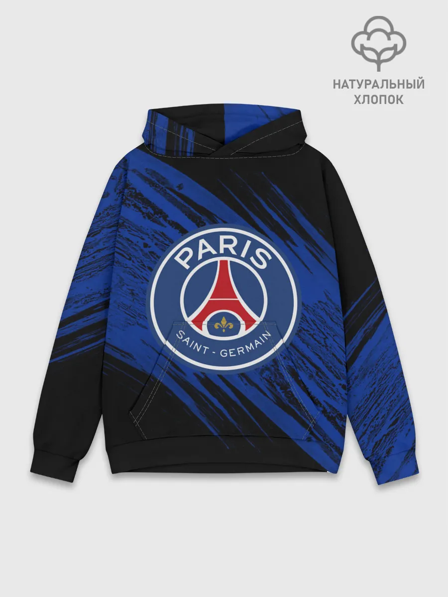 Худи мужской база хлопок / ПСЖ