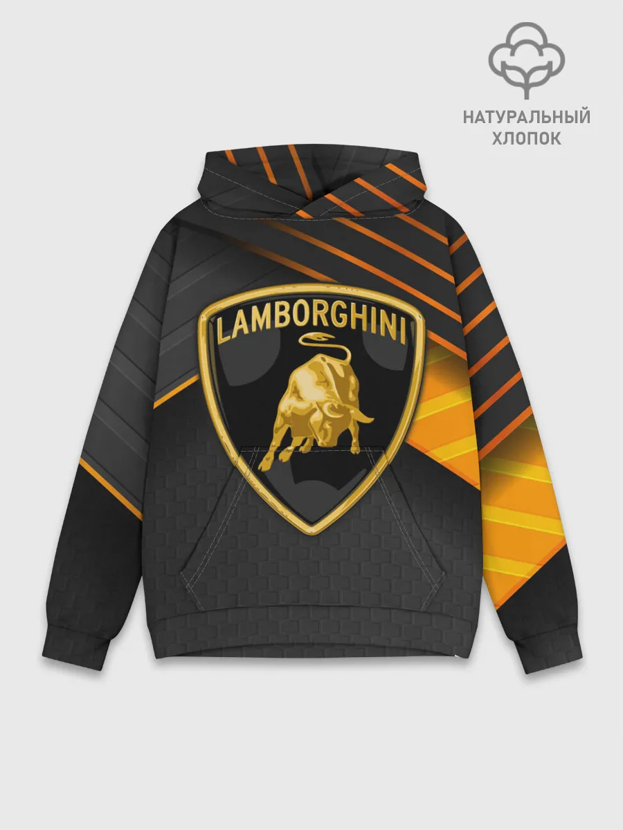Худи мужской база хлопок / Lamborghini
