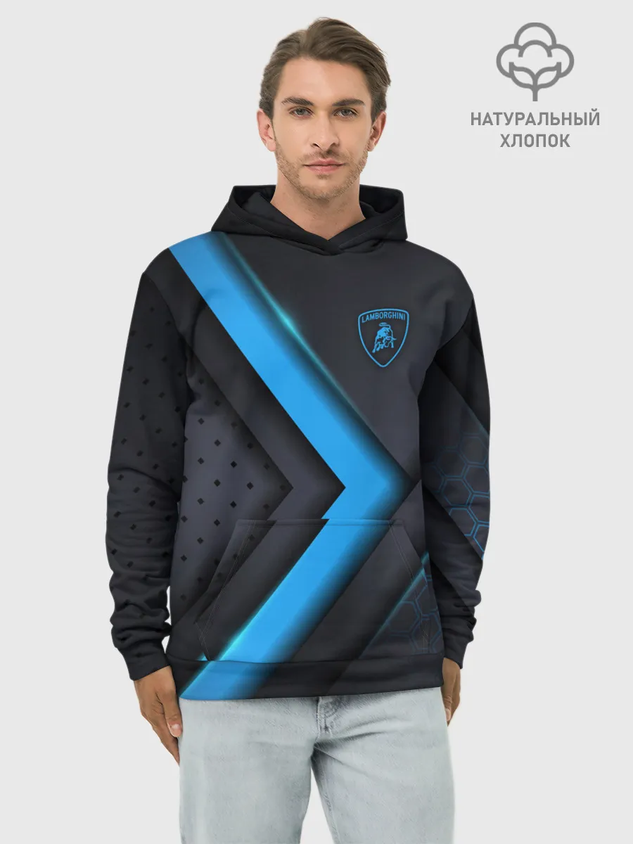 Худи мужской база хлопок / Lamborghini