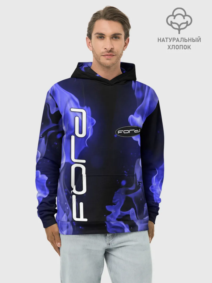 Худи мужской база хлопок / FORD