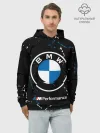 Худи мужской база хлопок / BMW / БМВ