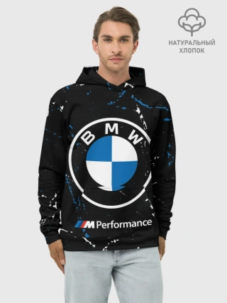 Худи мужской база хлопок / BMW / БМВ